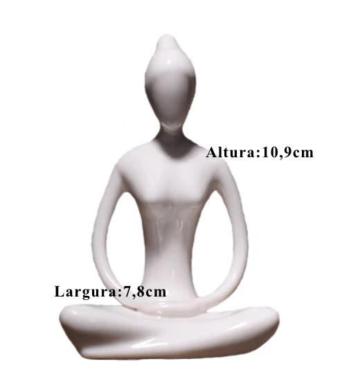 Escultura de Ioga de cerâmica PVC Premium