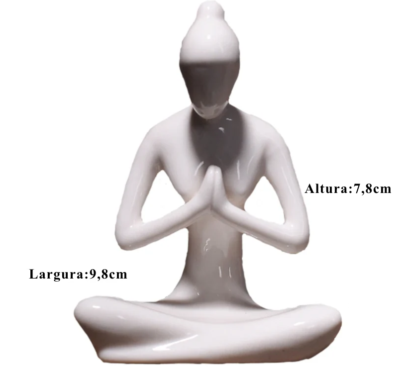 Escultura de Ioga de cerâmica PVC Premium