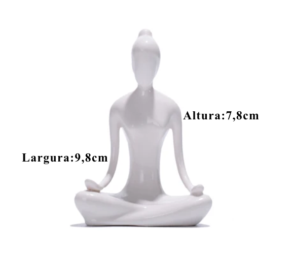 Escultura de Ioga de cerâmica PVC Premium