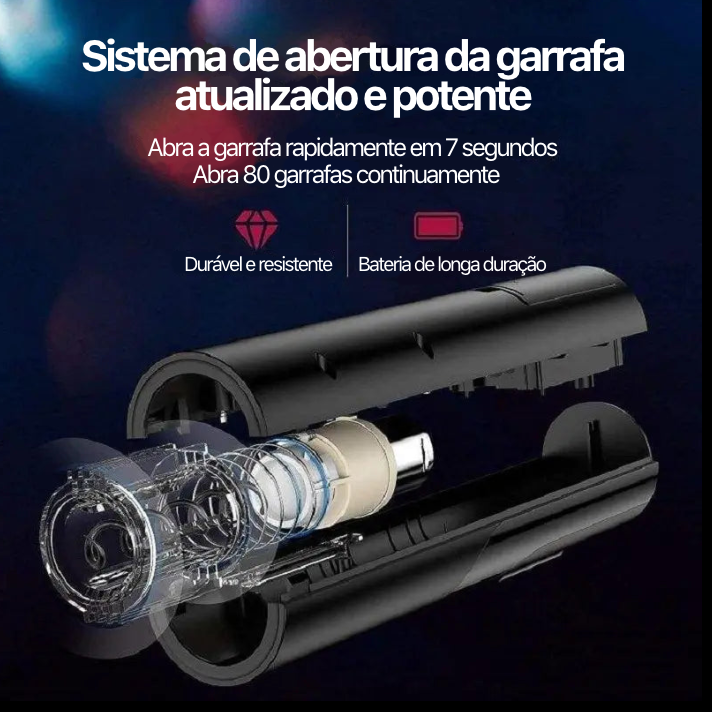 Abridor de vinho elétrico