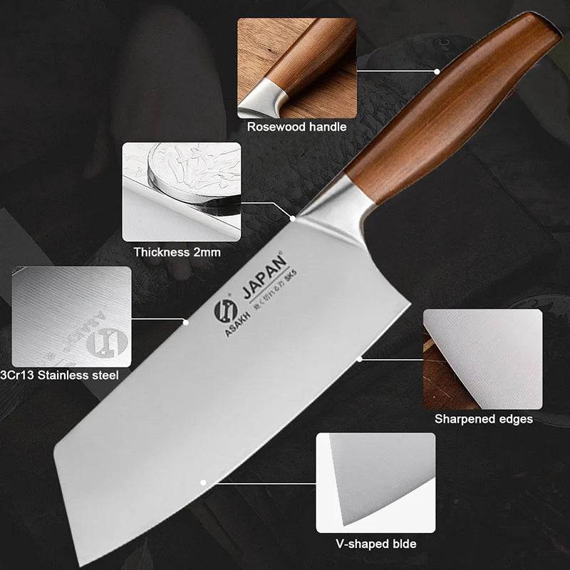 Facas Chef Aço Inoxidável Para Cozinha